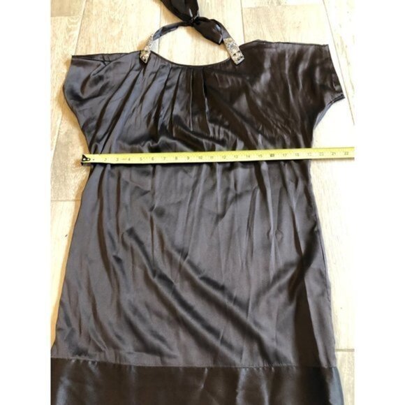 BCBG MAXARIA brown silk mini dress size 4 - Picture 7 of 8